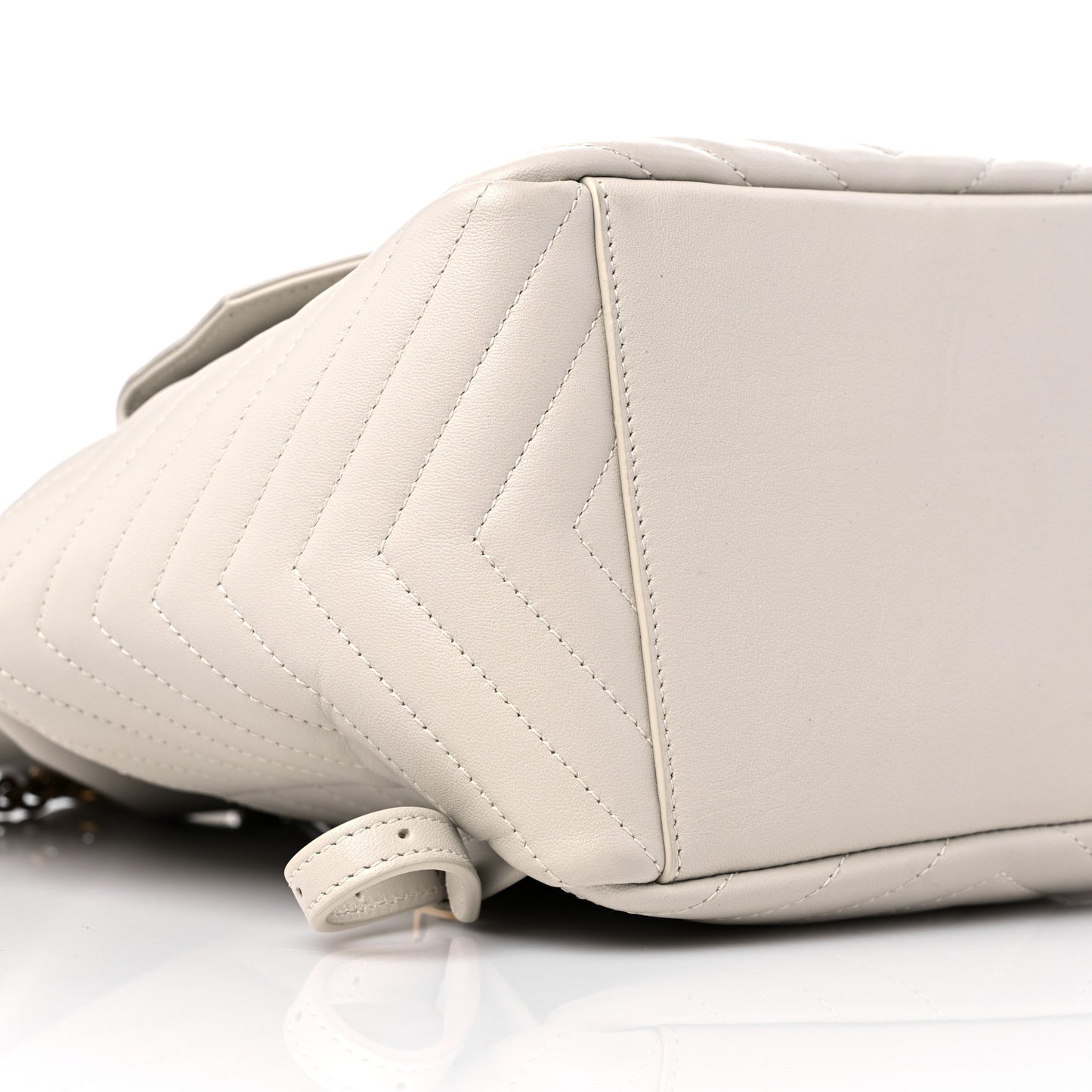 Lambskin Matelasse Monogram Joe Backpack Cream