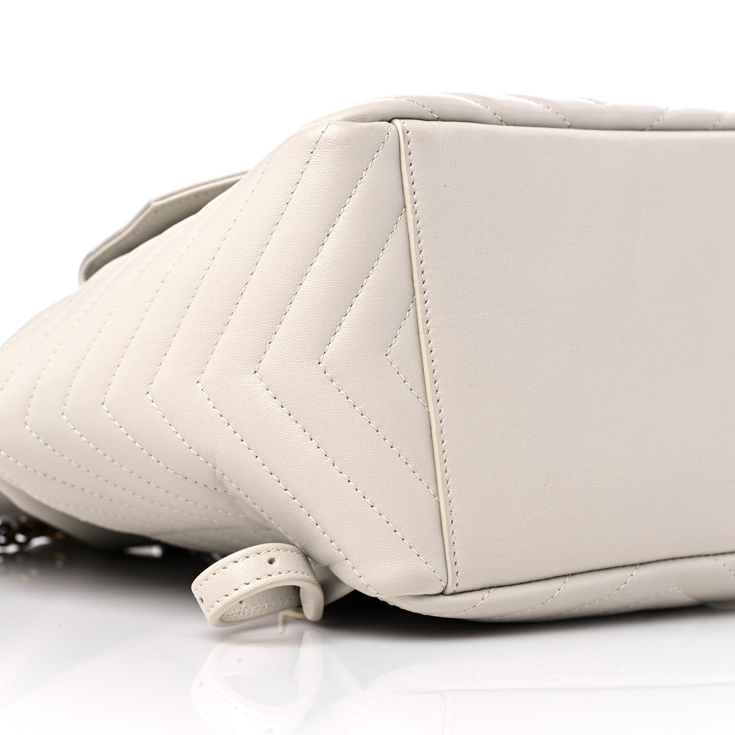 Saint Laurent Lambskin Matelasse Monogram Joe Backpack Cream 9 of 10