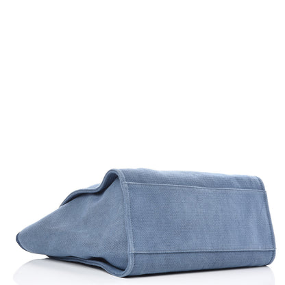 Chanel Canvas Large Deauville Tote Blue 5 of 10