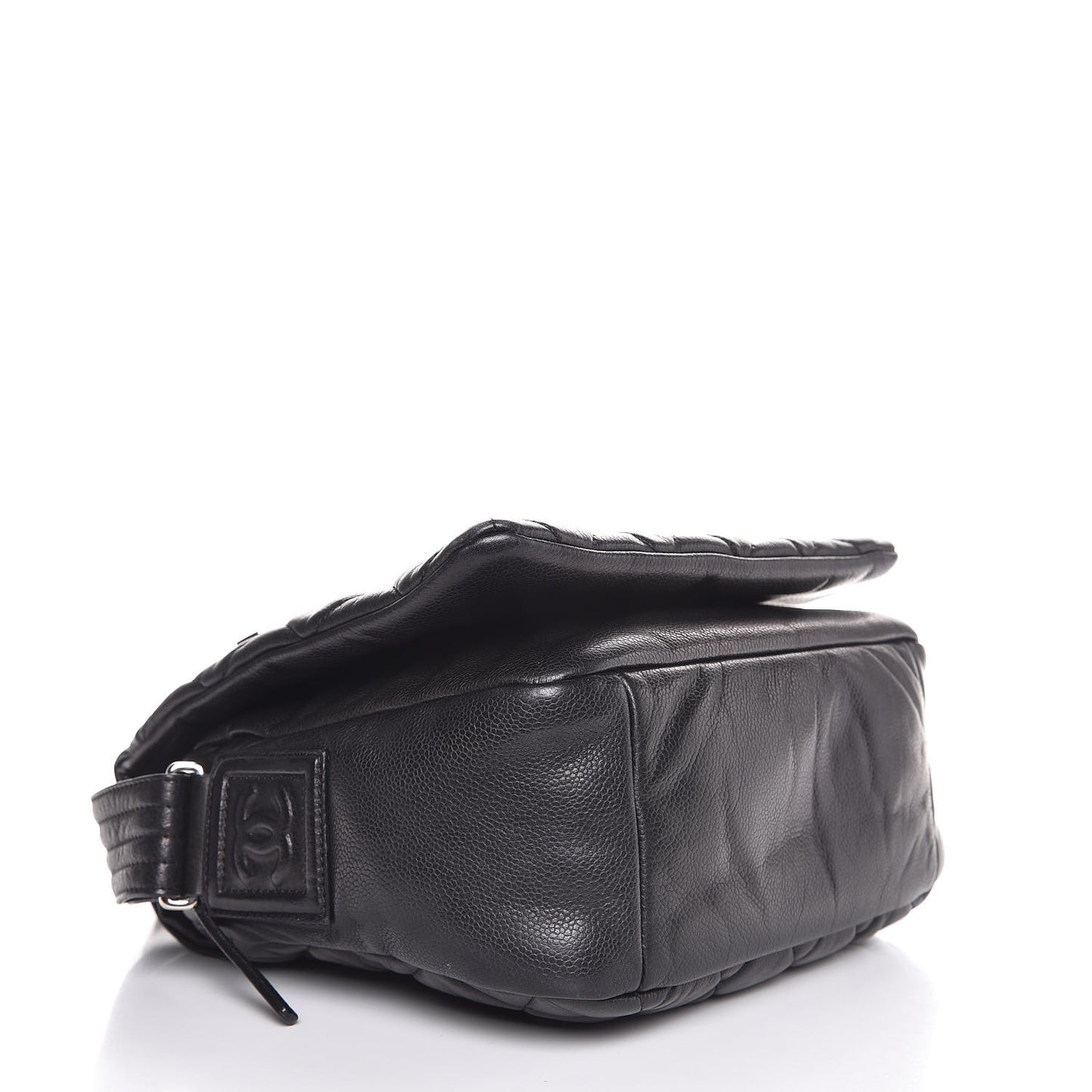 Caviar Quilted Small Coco Cocoon Messenger Black