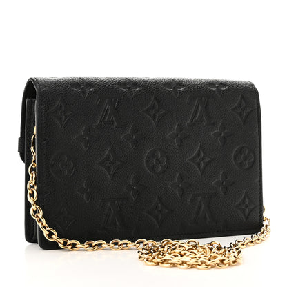 Louis Vuitton Empreinte Vavin Chain Wallet Black 3 of 10