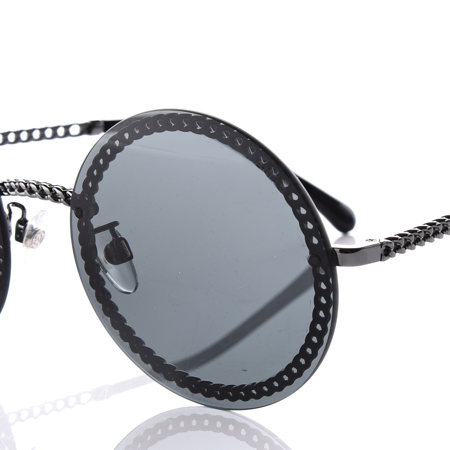 Chanel Round Chain Sunglasses 4245 Gold 9 of 14