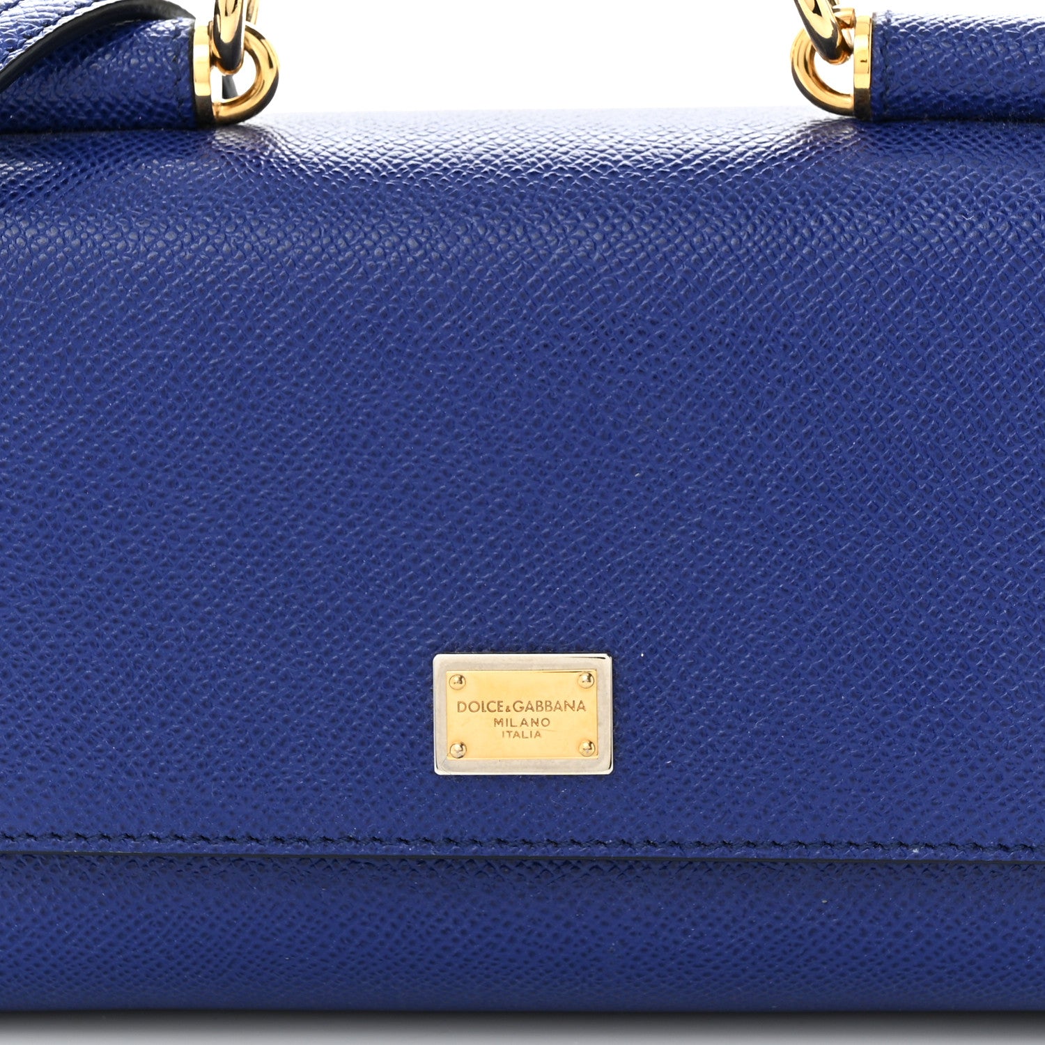 Dolce & Gabbana Dauphine Miss Sicily East West Shoulder Bag Blue 7 of 11