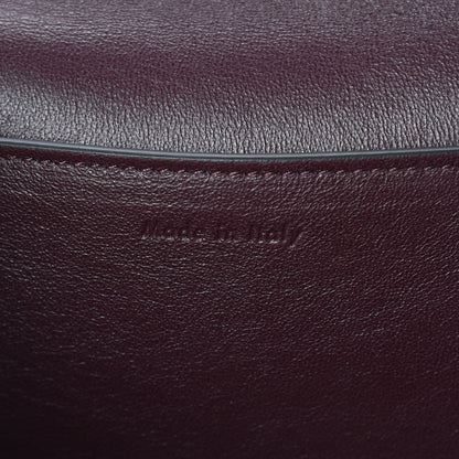 Celine Shiny Smooth Calfskin Medium Frame Shoulder Bag Burgundy Pearl Blue 7 of 14