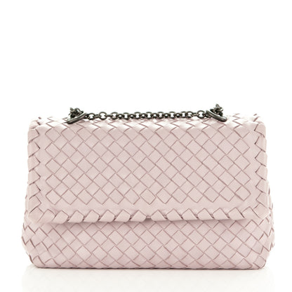 Bottega Veneta Nappa Intrecciato Baby Olimpia Shoulder Bag Rose Buvard 1 of 9