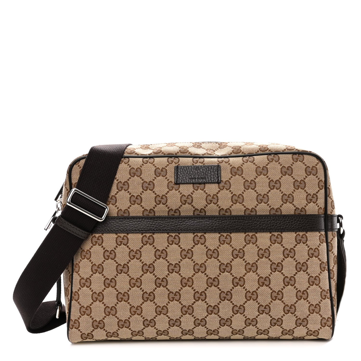 Gucci Monogram Messenger Bag Dark Brown 1 of 10