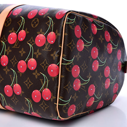 Louis Vuitton Monogram Cerises Keepall 45 8 of 10