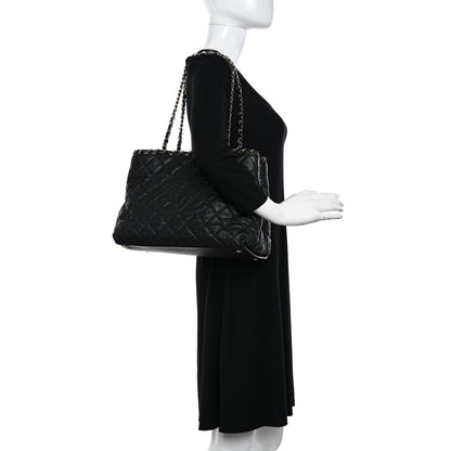 Chanel Calfskin Quilted Small Chain Me Tote Black 2 of 12