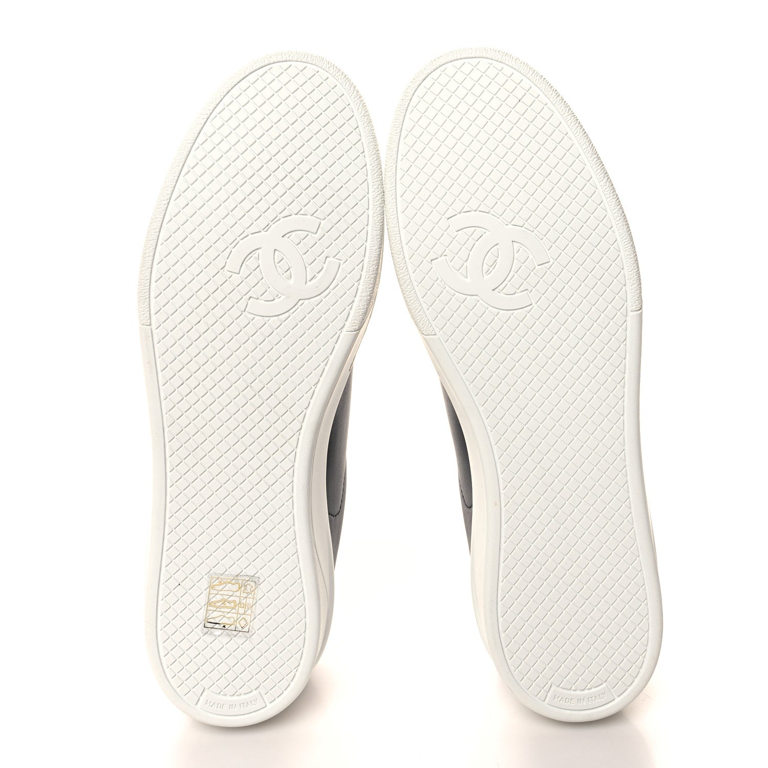 Chanel Calfskin CC Womens Sneakers 39 Black 5 of 8