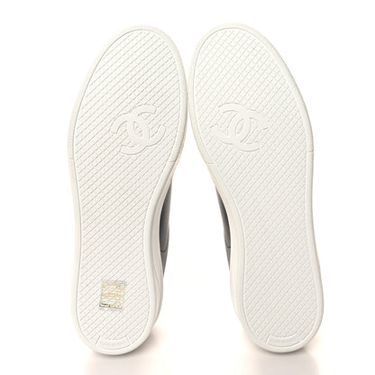 Chanel Calfskin CC Womens Sneakers 39 Black 5 of 8