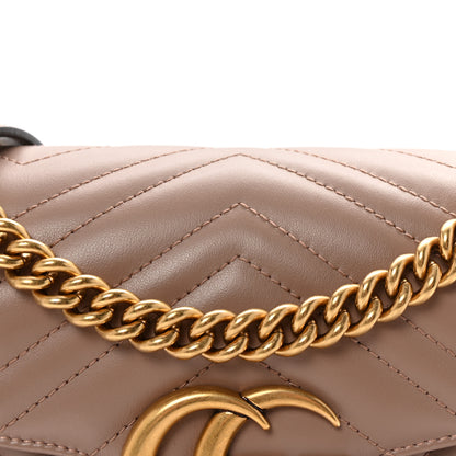 Gucci Calfskin Matelasse Small GG Marmont Shoulder Bag Porcelain Rose 8 of 10