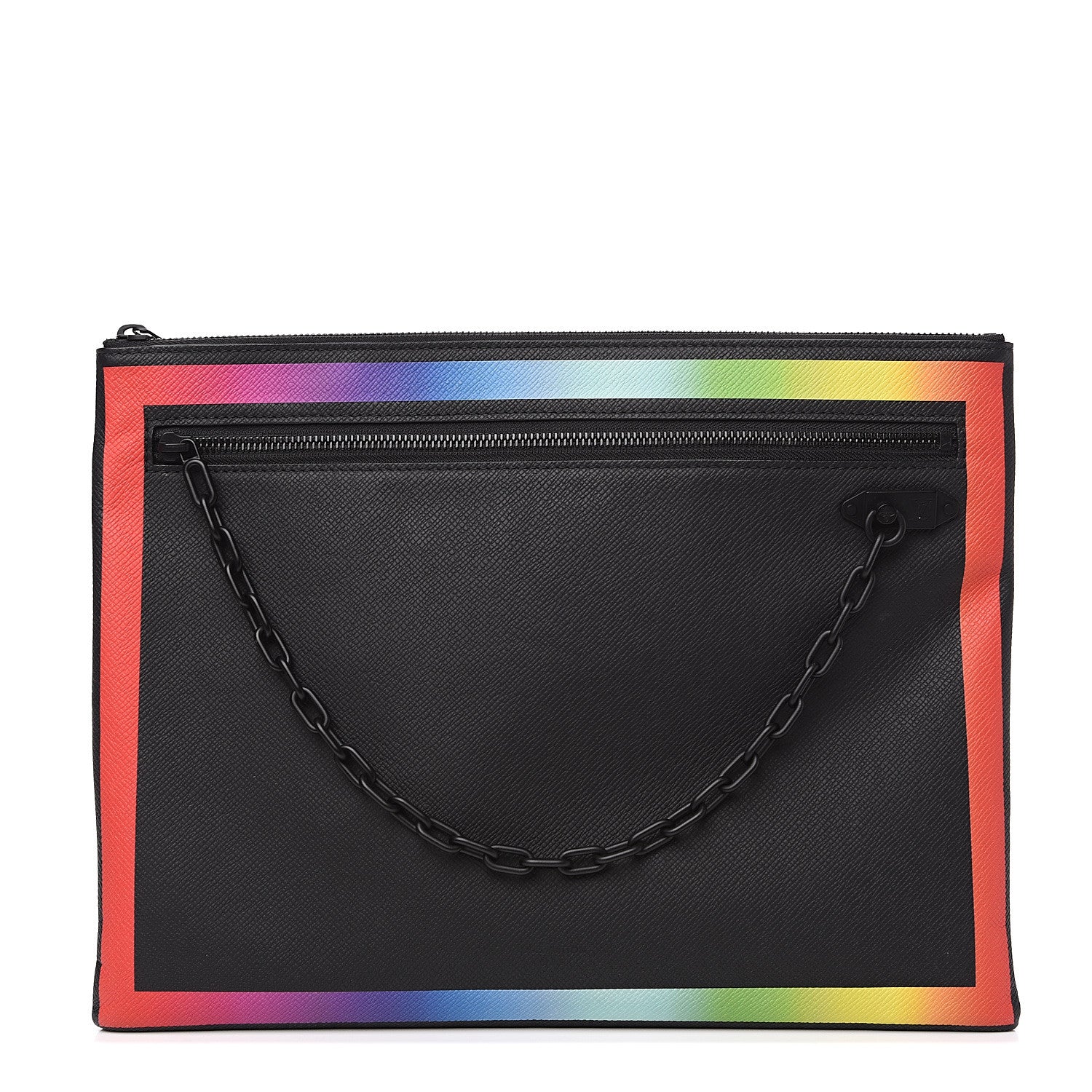 Louis Vuitton Taiga Rainbow Pochette A4 Black 1 of 9