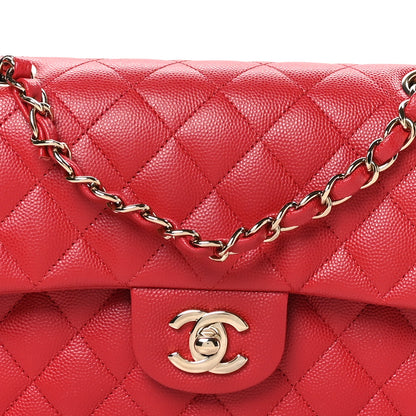 Chanel Caviar Quilted Small Double Flap Red 8 of 11