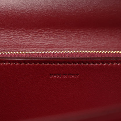 Celine Box Calfskin Medium Classic Box Flap Bag Burgundy 5 of 13