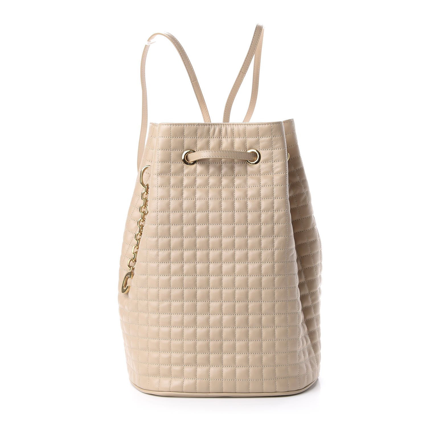 Celine Calfskin Quilted Small C Backpack Nude 1 of 9