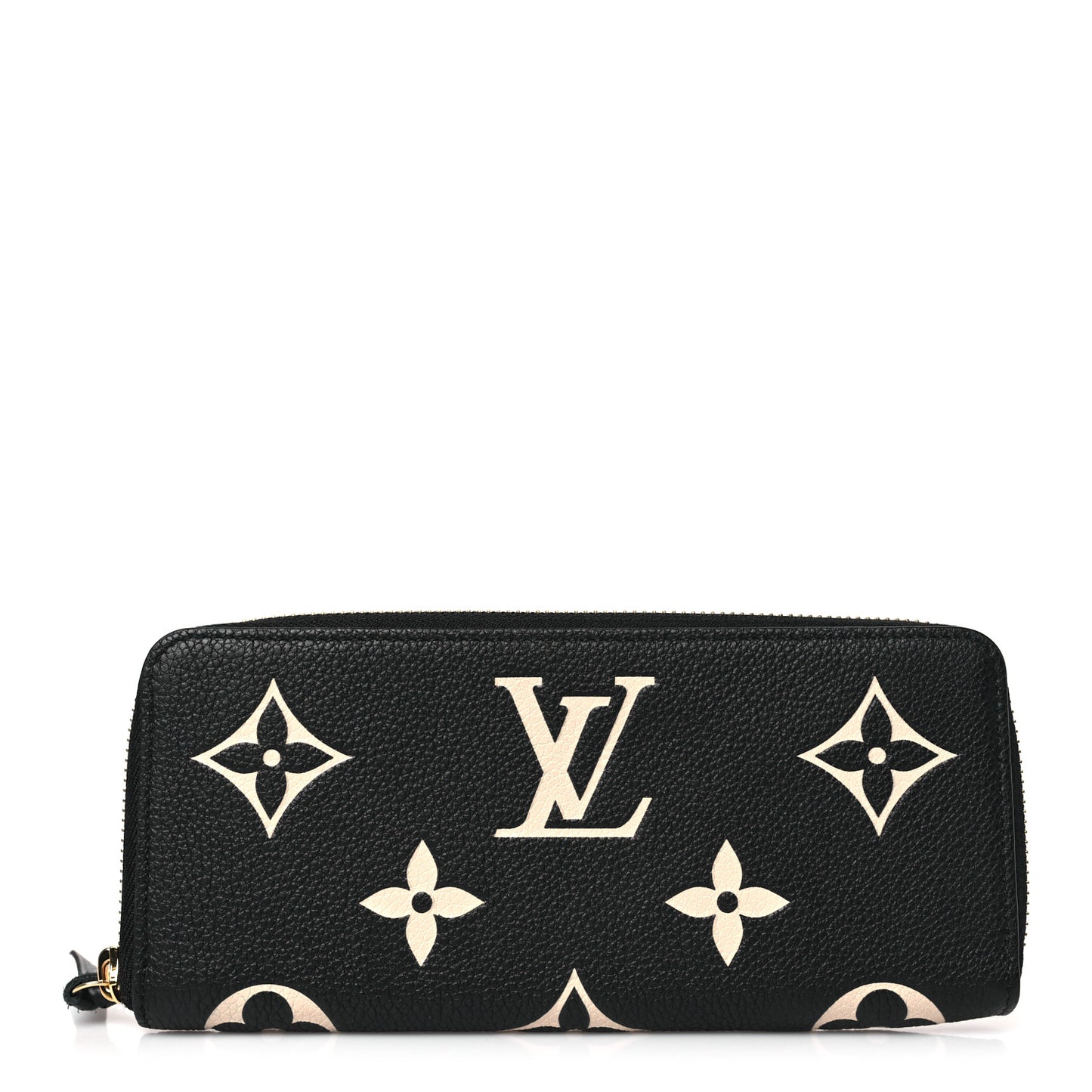 Empreinte Monogram Giant Clemence Wallet Black Beige