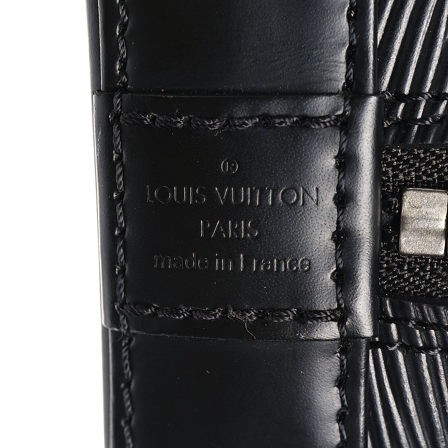 Louis Vuitton Epi Jacquard Alma BB Black 9 of 11