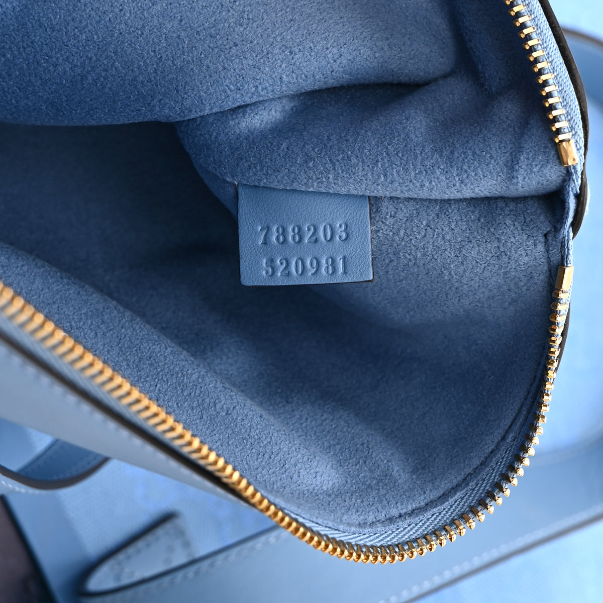 Gucci GG Monogram Medium Totissima Shopping Tote Light Blue 8 of 11