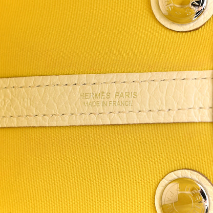 Hermes Toile Officier Vache Country Garden Party 30 TPM Lime White 11 of 22