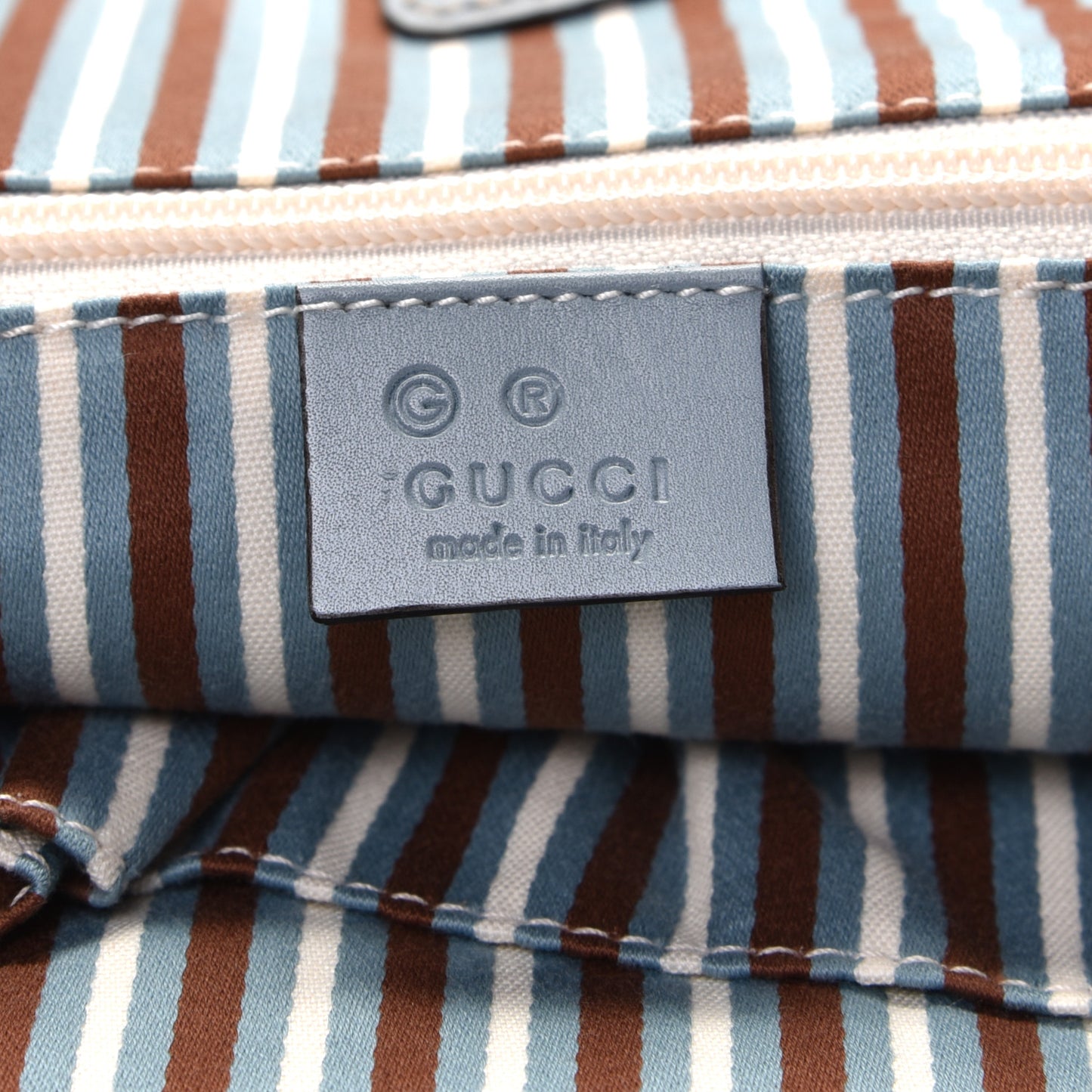 Monogram Travel Bag Blue Beige