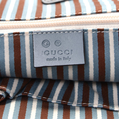 Gucci Monogram Travel Bag Blue Beige 5 of 5