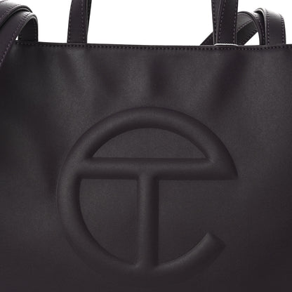 Telfar Vegan Leather Medium Shopping Bag Eggplant 8 of 10