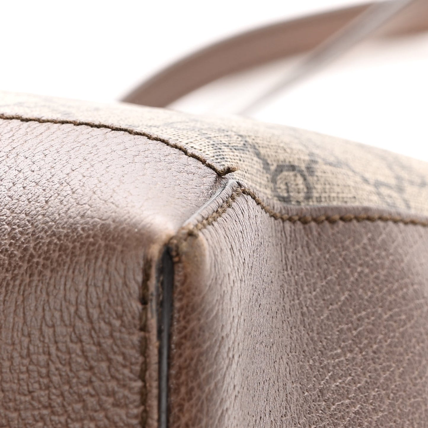 GG Supreme Monogram Web Ophidia Tote Brown