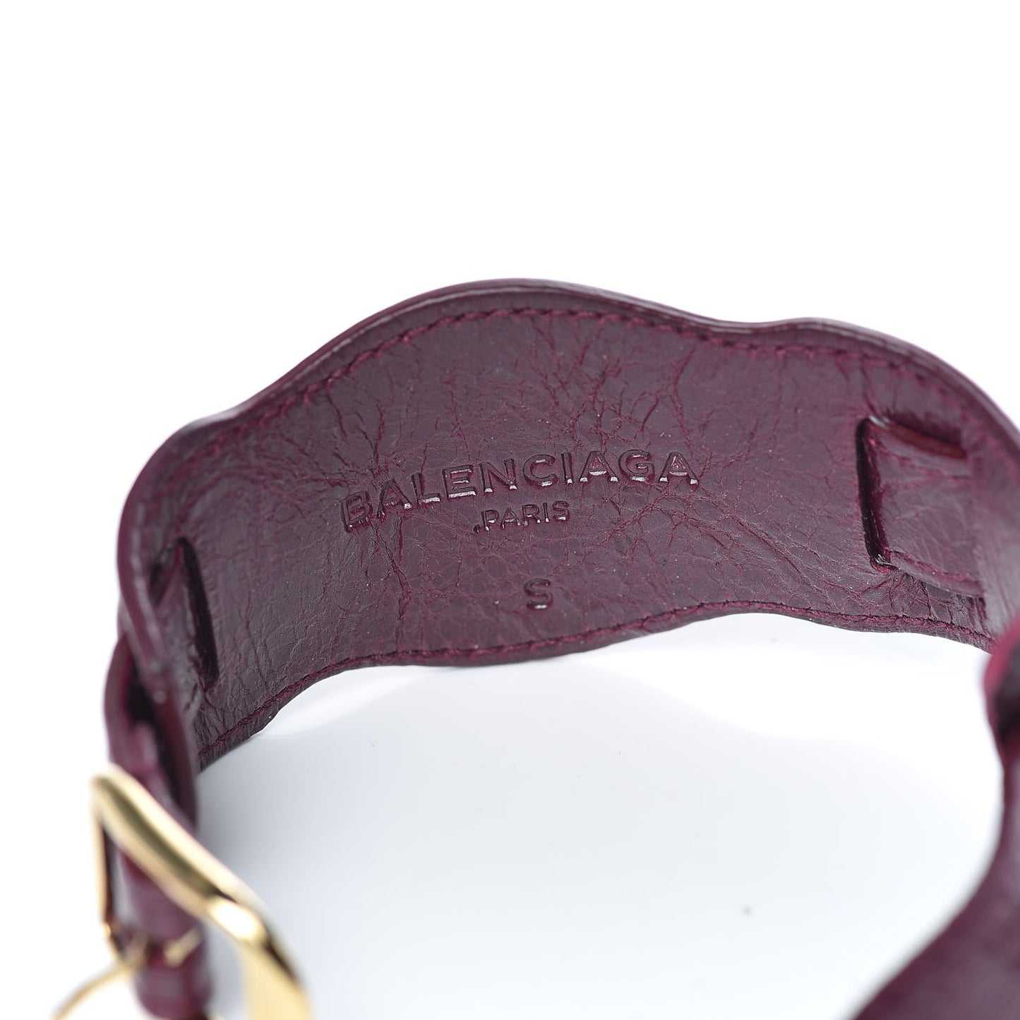 Agneau Arena Classic Hardware Bracelet S Violet Prune