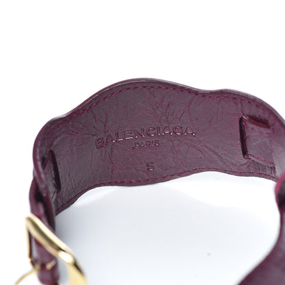 Balenciaga Agneau Arena Classic Hardware Bracelet S Violet Prune 4 of 6