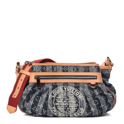 Louis Vuitton Denim Raye Porte Epaule MM 1 of 13