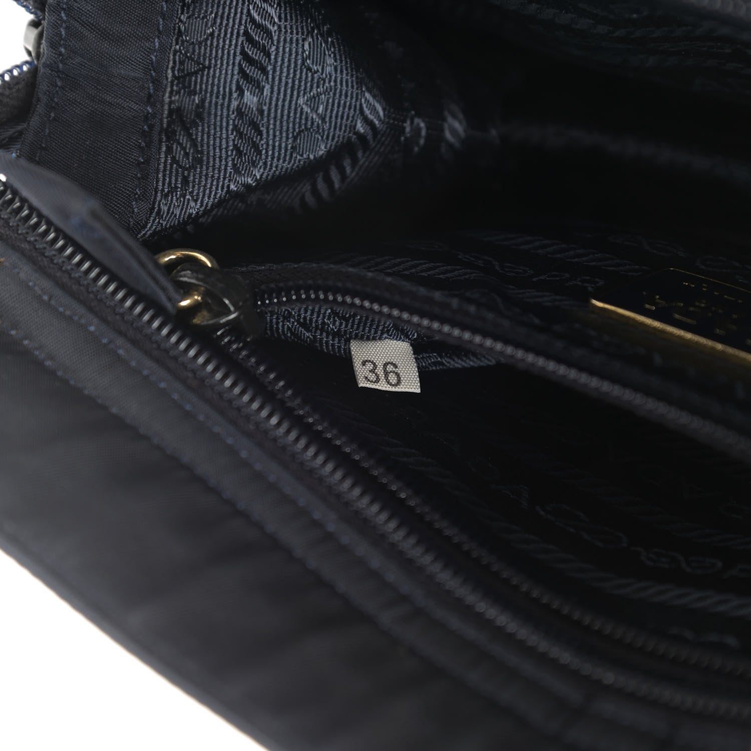 Prada Tessuto Nylon Chain Bag Black 7 of 11
