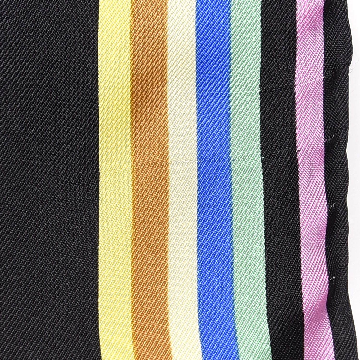 Louis Vuitton Silk Monogram Multicolor Square Scarf Black 5 of 5