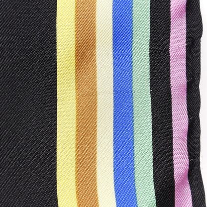 Louis Vuitton Silk Monogram Multicolor Square Scarf Black 5 of 5