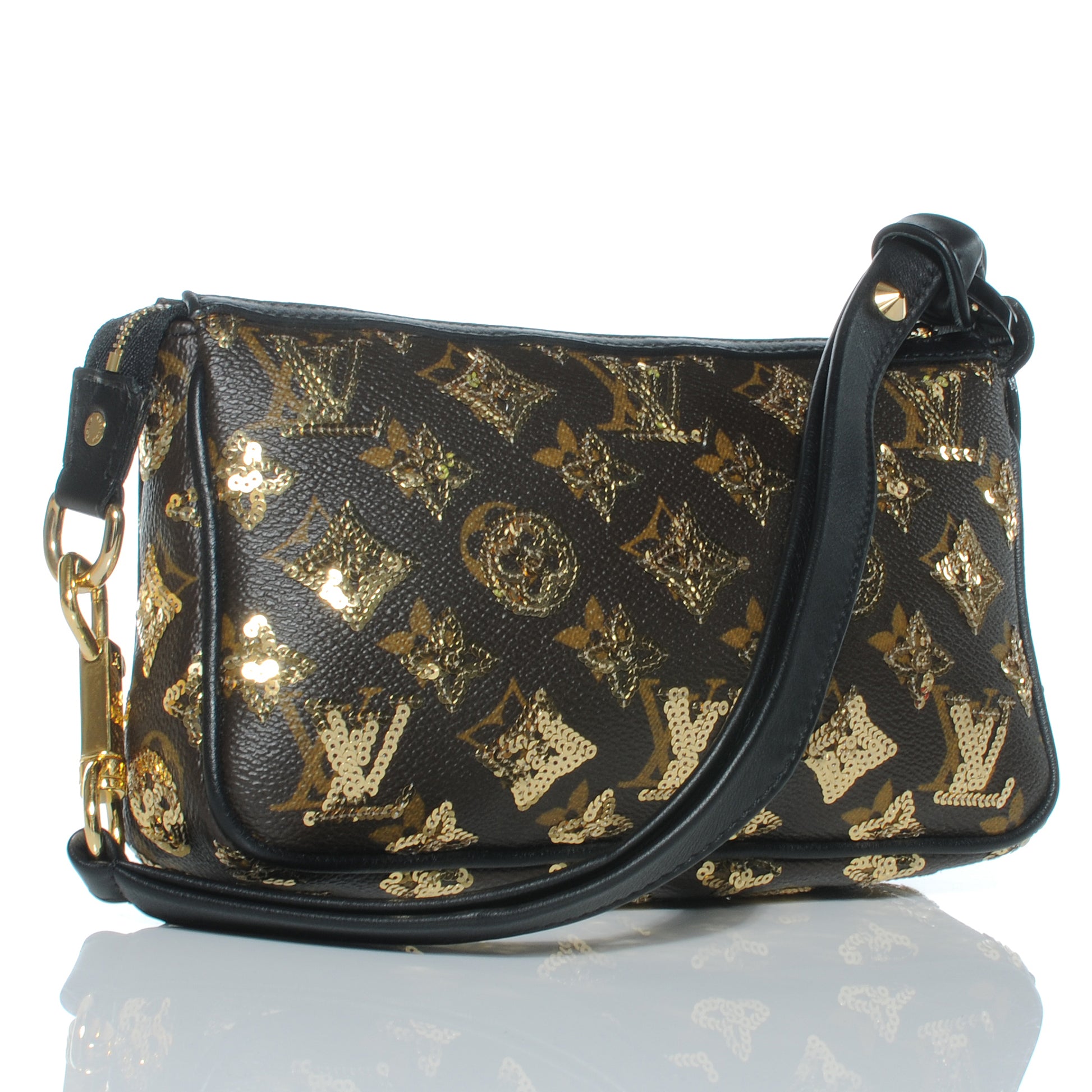 Louis Vuitton Monogram Sequins Eclipse Pochette Gold 3 of 7