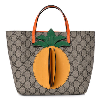 Gucci GG Supreme Monogram Kids Pineapple Tote 1 of 12