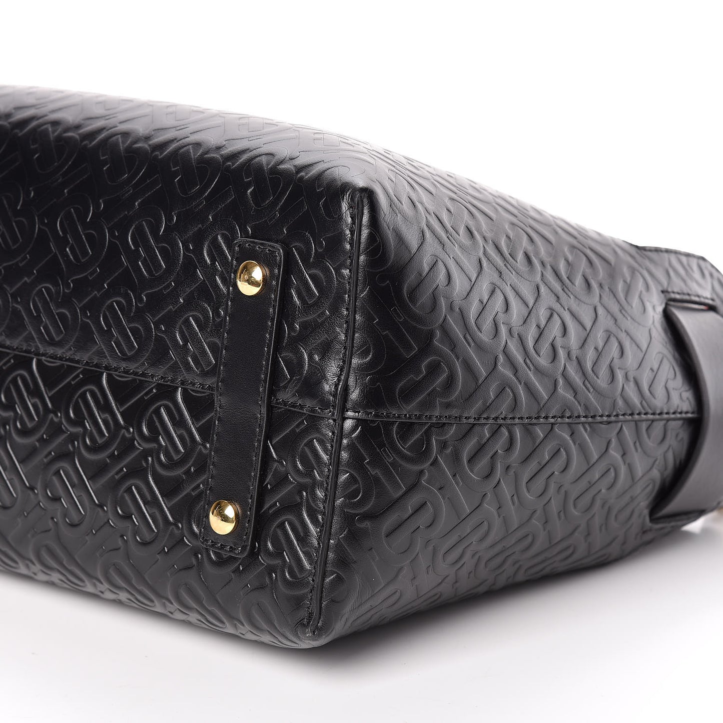 Calfskin Embossed Monogram Small Belt Bag Black