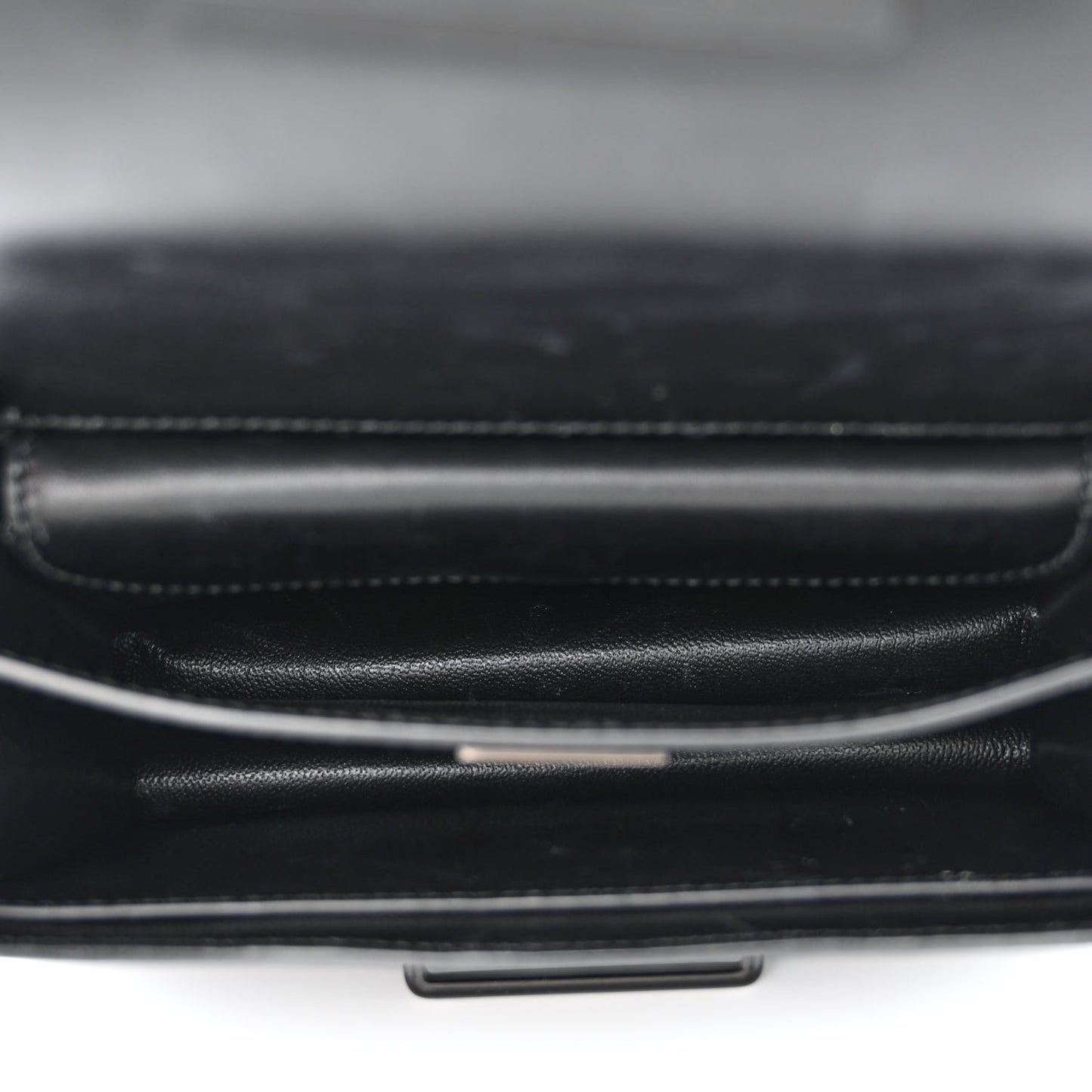 City Calfskin Saffiano Studded Cahier Bag Black
