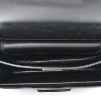 Prada City Calfskin Saffiano Studded Cahier Bag Black 5 of 12