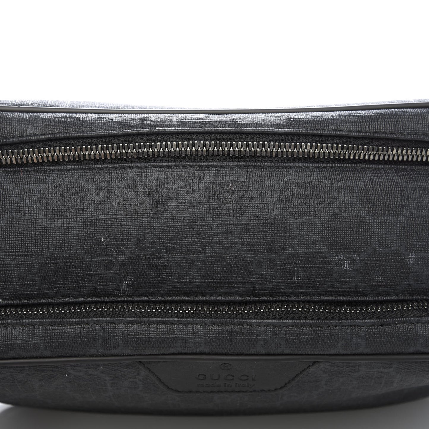 GG Supreme Monogram Toiletry Case Black Grey