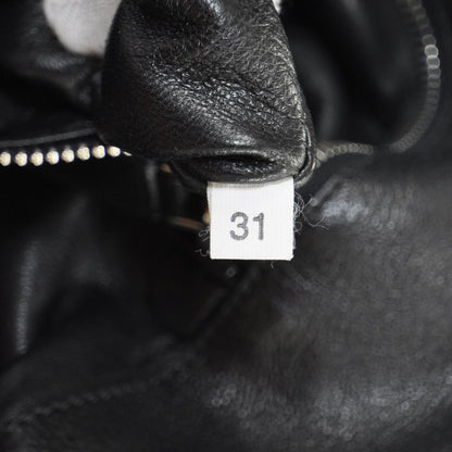 Prada Leather Large Tote Black Brown 9 of 10