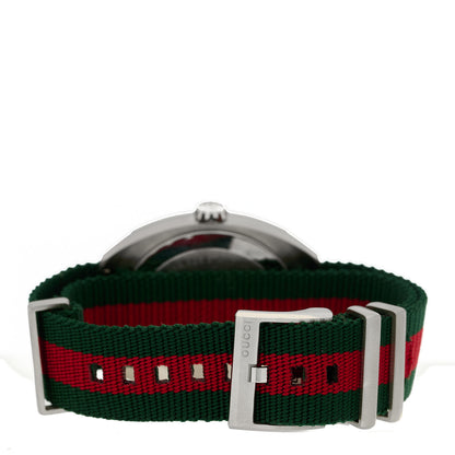 Gucci Stainless Steel Nylon 41mm GG2570 Quartz Watch Black 3 of 4