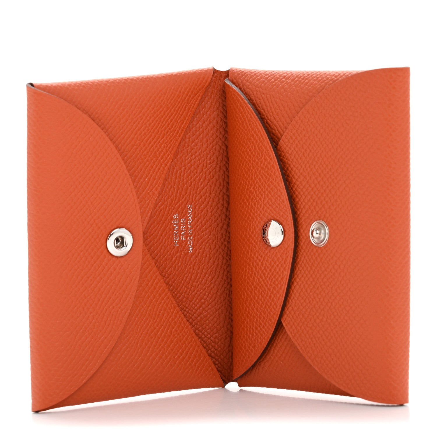 Hermes Epsom Calvi Duo Card Case Terre Battue 5 of 8
