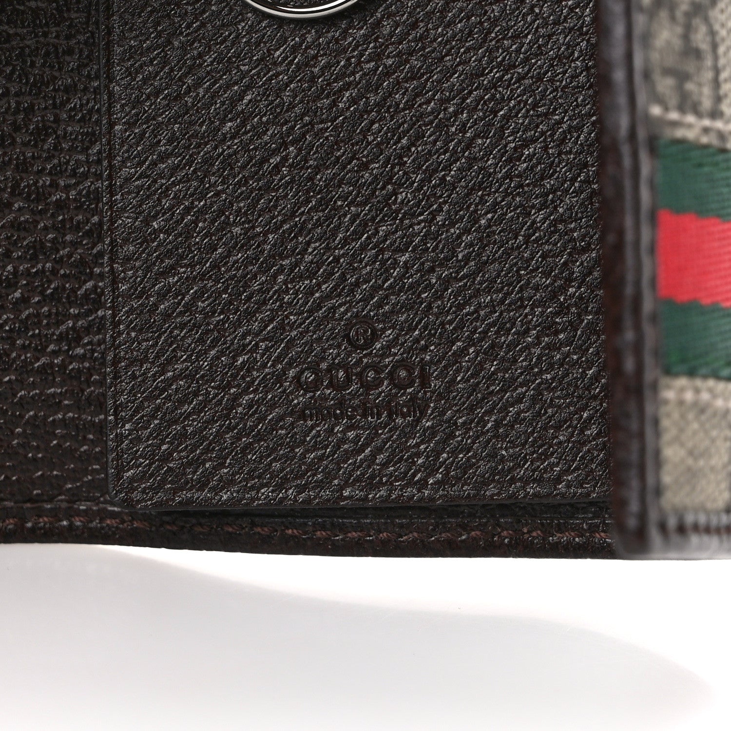 Gucci GG Supreme Monogram Web 6 Key Holder Case 6 of 8