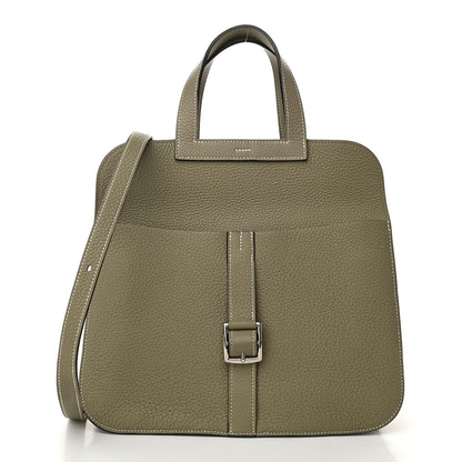 Hermes Taurillon Clemence Halzan 31 GM Sauge 2 of 11