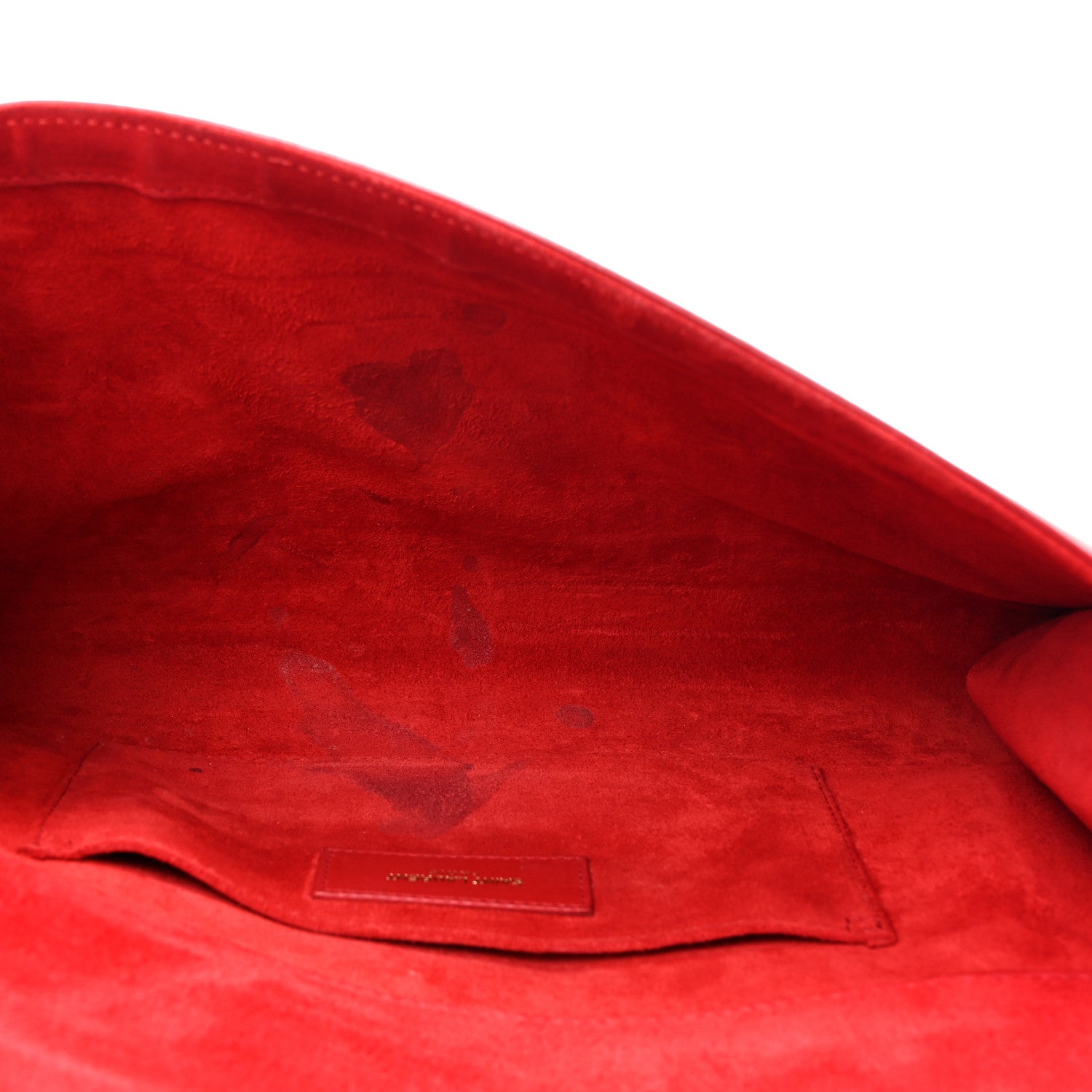 Saint Laurent Calfskin Classic Y Ligne Clutch Red 5 of 15