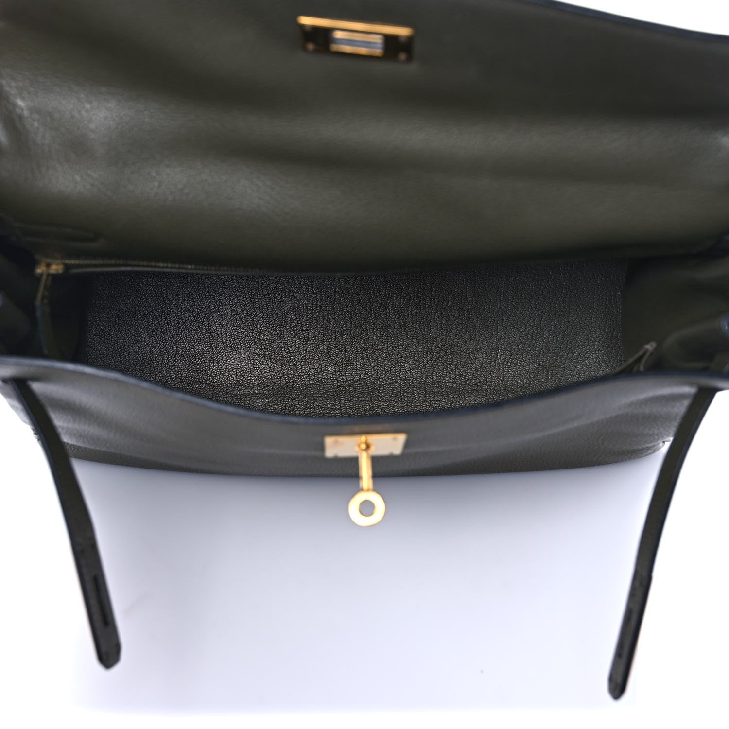 Hermes Togo Kelly Retourne 32 Vert Olive 5 of 10