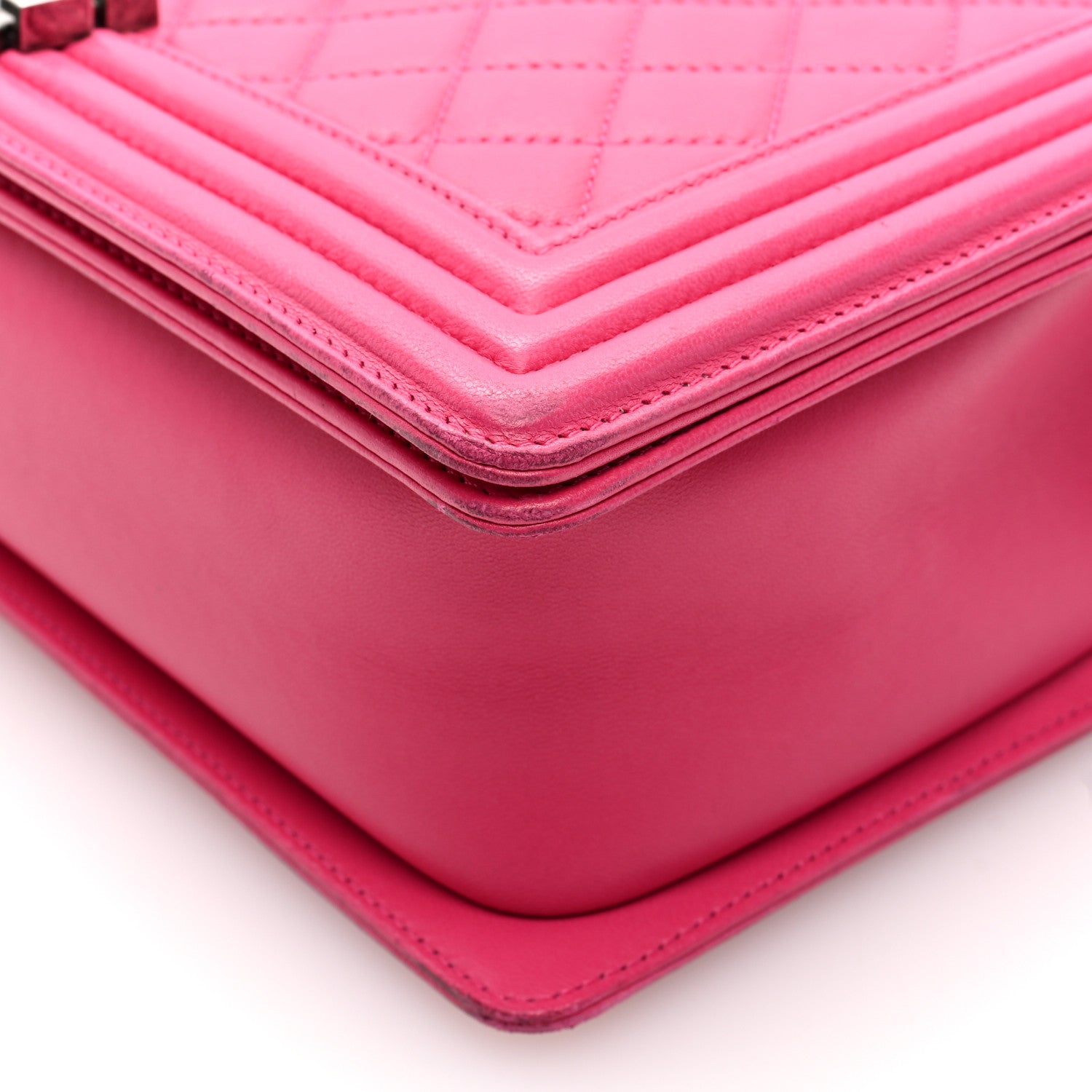 Chanel Lambskin Quilted New Medium Boy Flap Pink 10 of 12