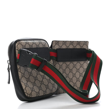 Gucci GG Supreme Monogram Web Belt Bag Black 3 of 12