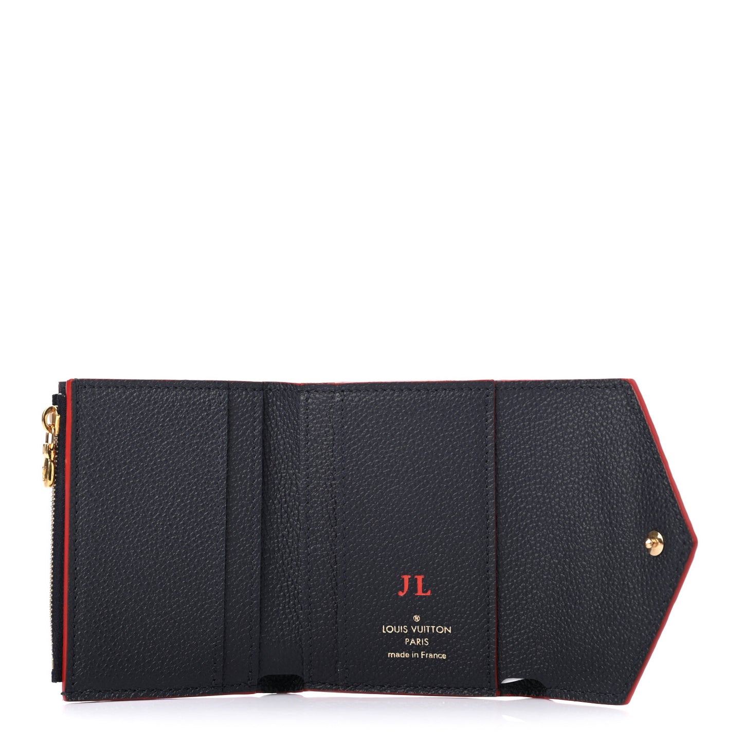 Empreinte Zoe Wallet Marine Rouge