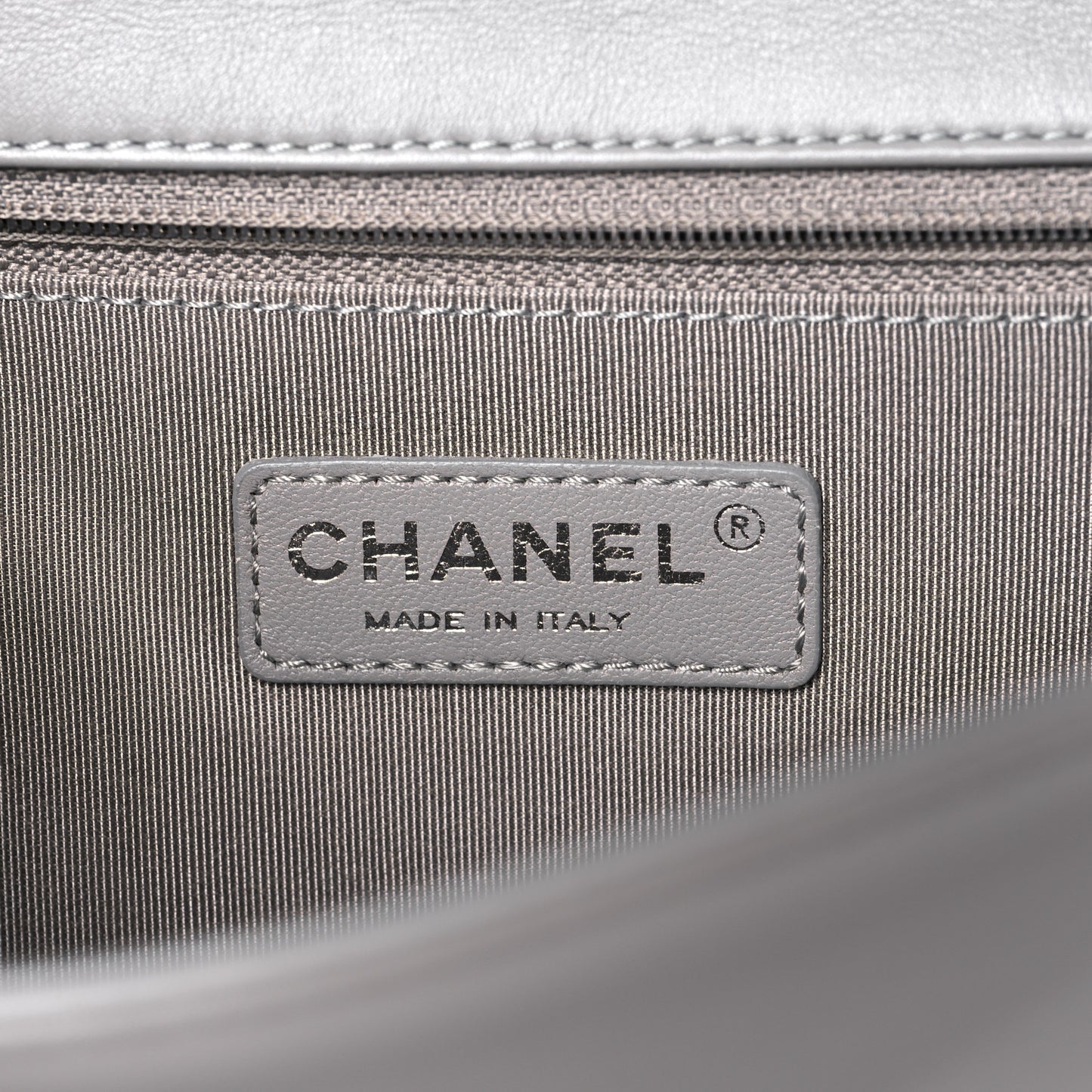 Calfskin Ombre Quilted New Medium Boy Flap Grey Beige